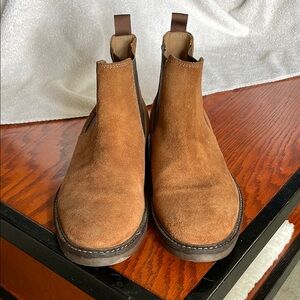 Clarks Brown Chelsea Boots Suede